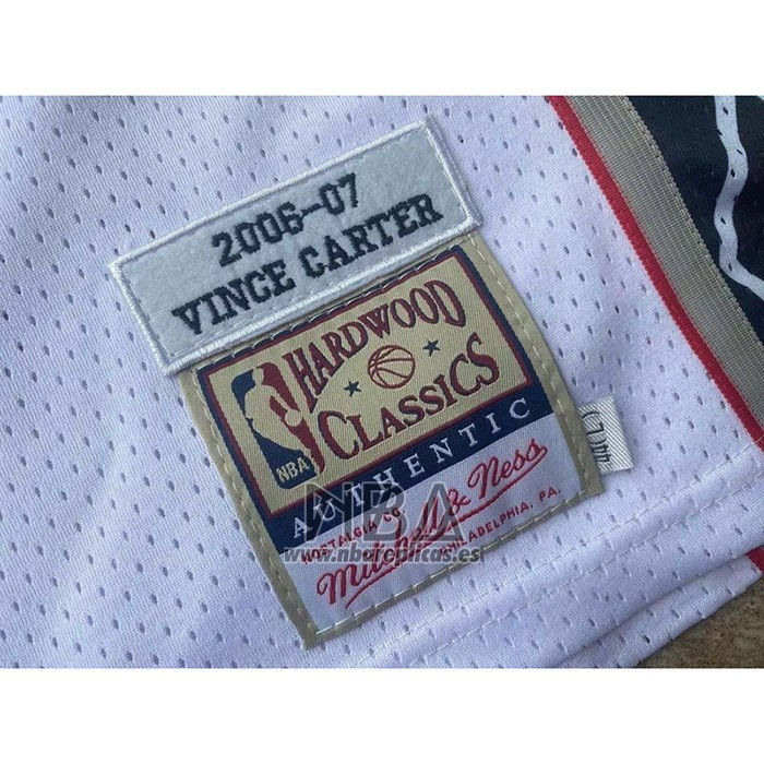 Camiseta Brooklyn Nets Vince Carter NO 15 Mitchell & Ness 2006-07 Blanco